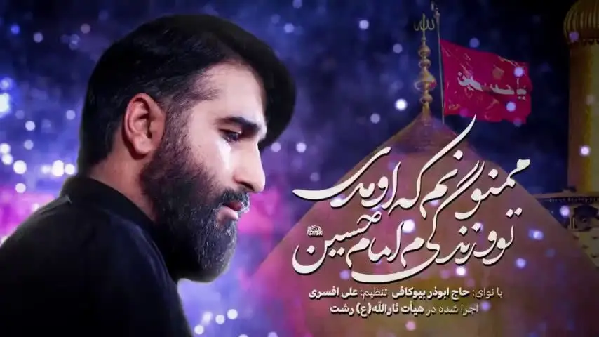 تصویر ویدئوی نماهنگ ممنونم امام حسین - ابوذر بیوکافی