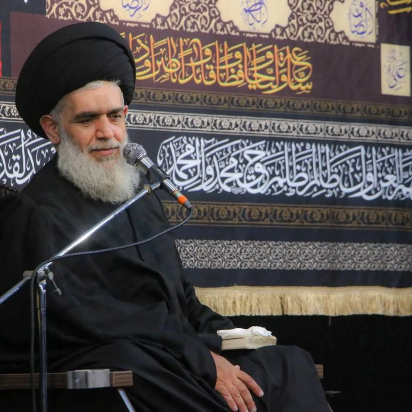کاور سخنرانی شب هفتم حجت الاسلام سید حسین مومنی